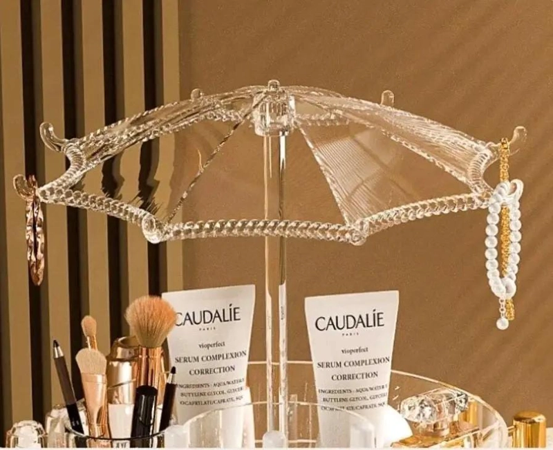 ORGANIZADOR GIRATORIO 360 PARA MAQUILLAJE CON 10 COMPARTIMENTOS - 3