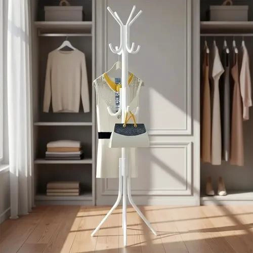 COLGADOR PERCHERO TRIPO DE METAL PARA ROPA Y ACCESORIOS - 1