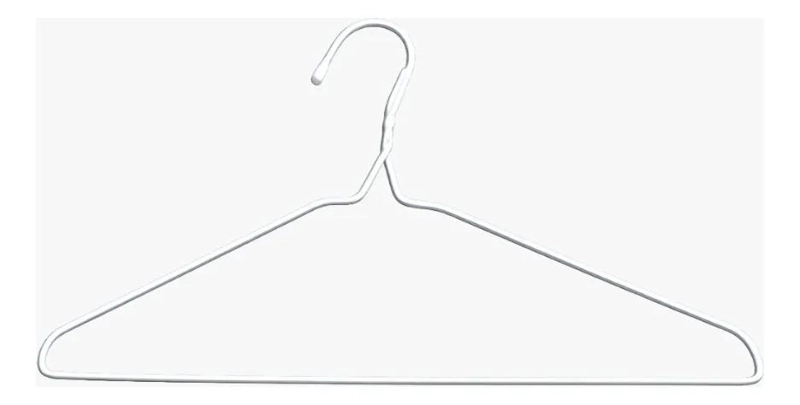 50 COLGADORES METALICOS PARA ORGANIZAR ROPA EN CLOSET - 1