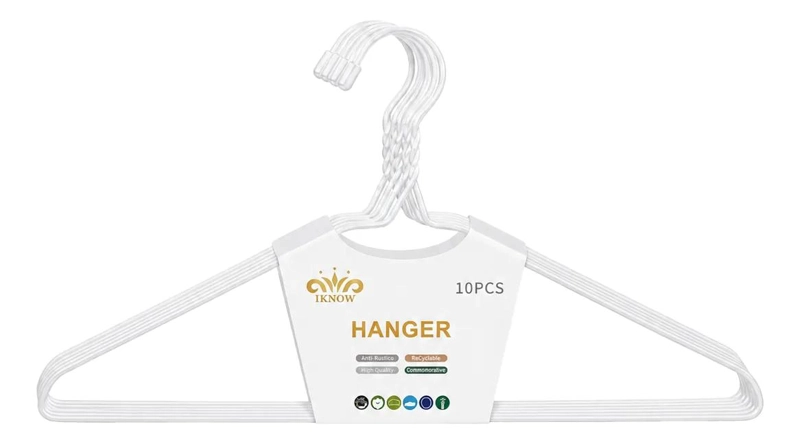 50 COLGADORES METALICOS PARA ORGANIZAR ROPA EN CLOSET - 2