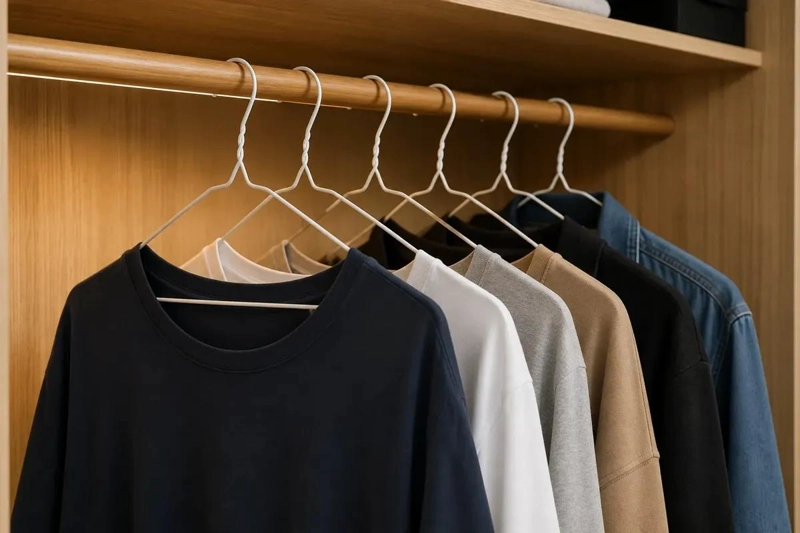 50 COLGADORES METALICOS PARA ORGANIZAR ROPA EN CLOSET - 4