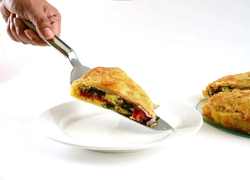 ESPATULA PARA SERVIR TORTAS DE ACERO INOXIDABLE GRIS DE 27 CM - 2
