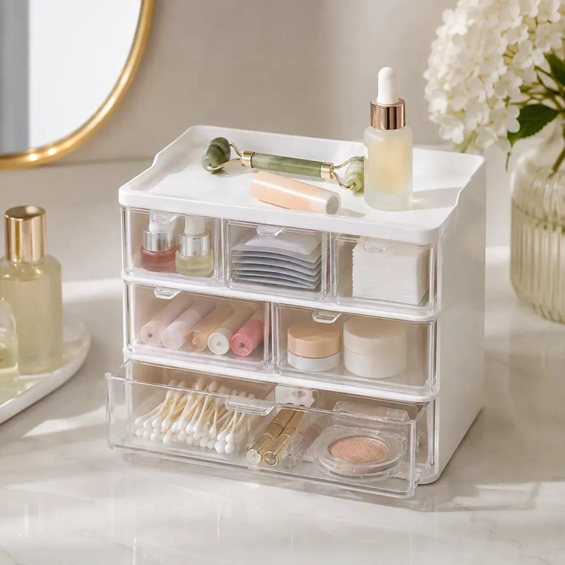 ORGANIZADOR COMPACTO 3X3 PARA COSME TICOS Y ACCESORIOS - 1