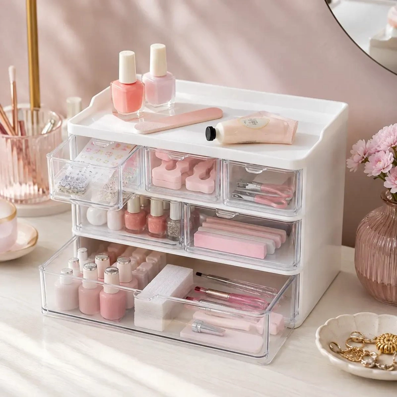 ORGANIZADOR COMPACTO 3X3 PARA COSME TICOS Y ACCESORIOS - 6