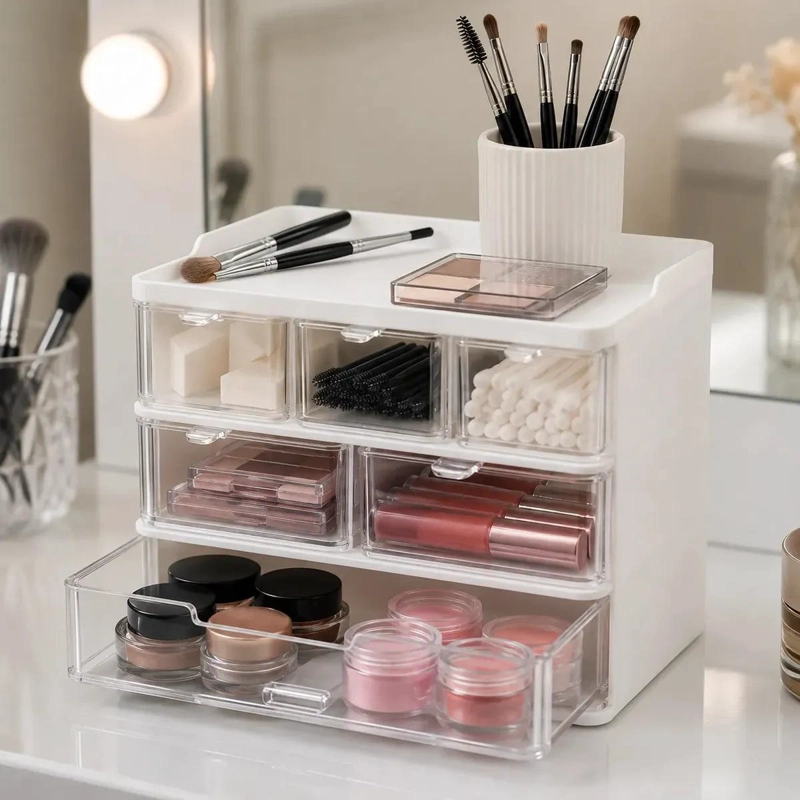 ORGANIZADOR COMPACTO 3X3 PARA COSME TICOS Y ACCESORIOS - 8
