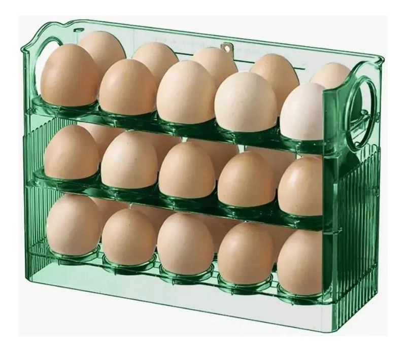 ORGANIZADOR DE HUEVOS PARA REFRIGERADOR CON CAPACIDAD PARA 30 - 2