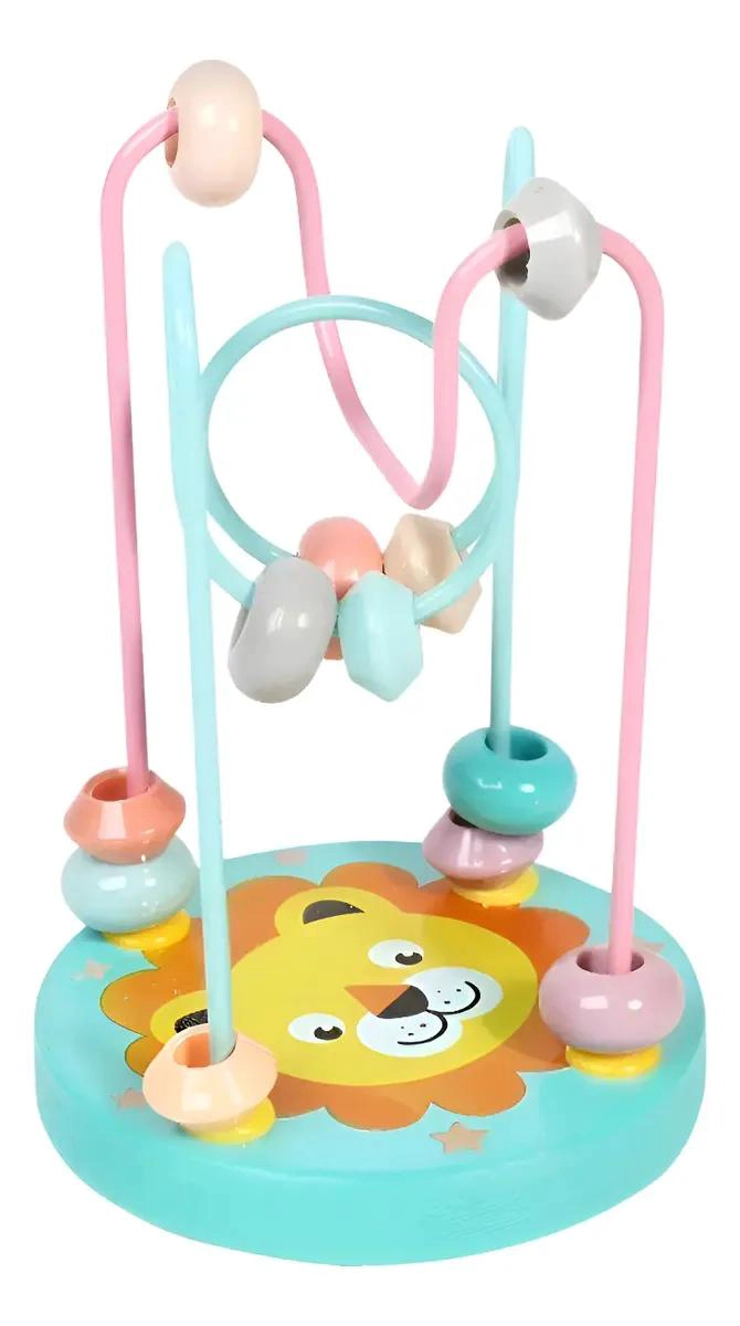 LABERINTO DE MADERA CIRCULAR PARA DESARROLLO INFANTIL - 1