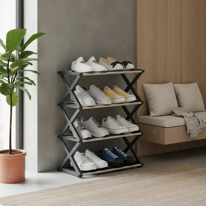 ZAPATERO ARMABLE DE 4 NIVELES PARA ORGANIZAR CALZADO - 4