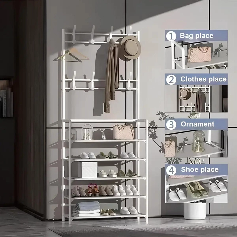 ORGANIZADOR COLGADOR DE ZAPATOS Y ROPA 4 NIVELES 60CM - 10