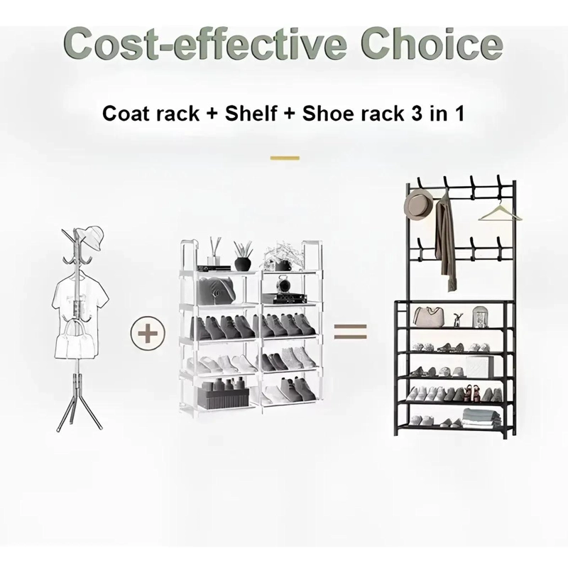 ORGANIZADOR COLGADOR DE ZAPATOS Y ROPA 4 NIVELES 60CM - 5