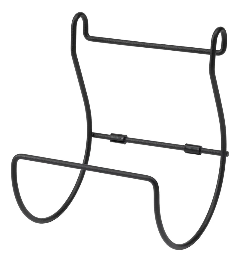 PORTARROLLOS DE COCINA DE PARED EN ACERO NEGRO 14.5X19 CM - 1