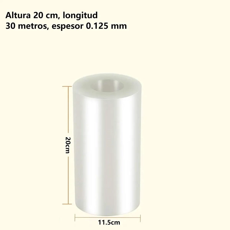 ROLLO DE ACETATO TRANSPARENTE PARA REPOSTERIA DE 20 CM POR 30 METROS - 2