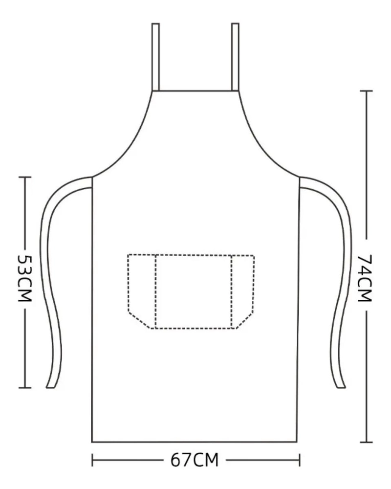 DELANTAL DE COCINA IMPERMEABLE Y RESISTENTE AL ACEITE - 2