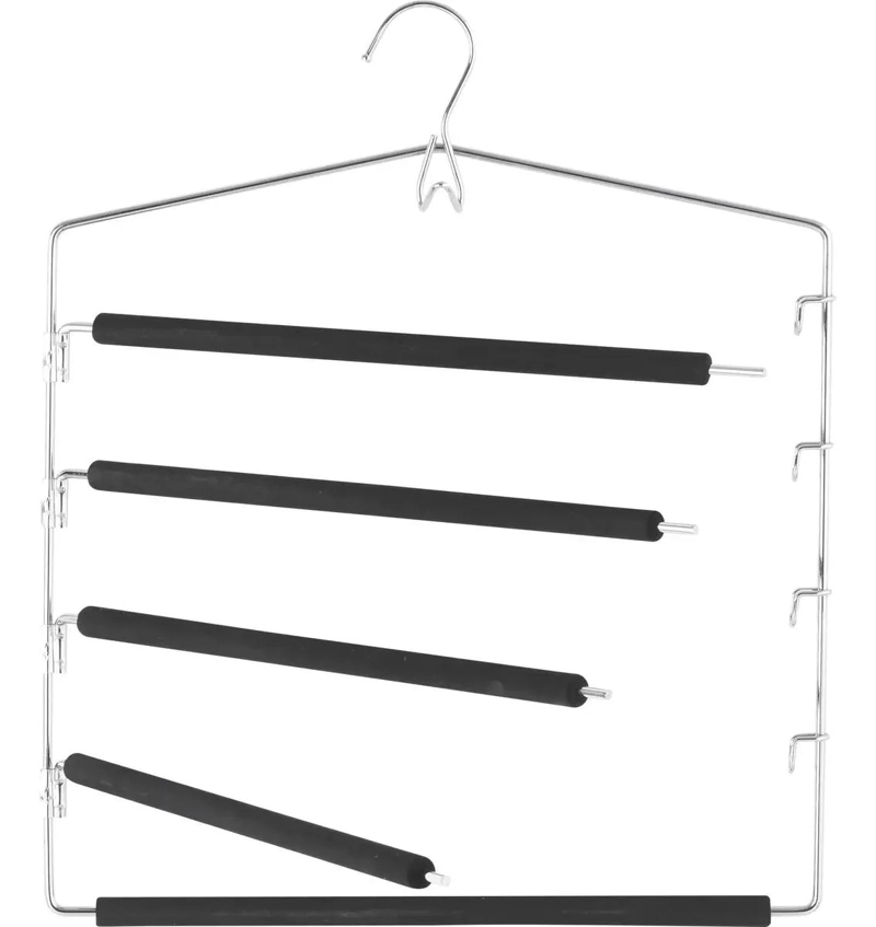COLGADOR DE ROPA CON 5 BARRAS Y RECUBRIMIENTO ANTIDESLIZANTE - 2