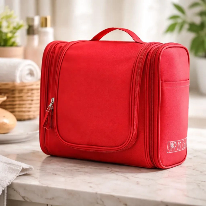 NECESER ORGANIZADOR MULTI BOLSILLO IMPERMEABLE ROSA - 1