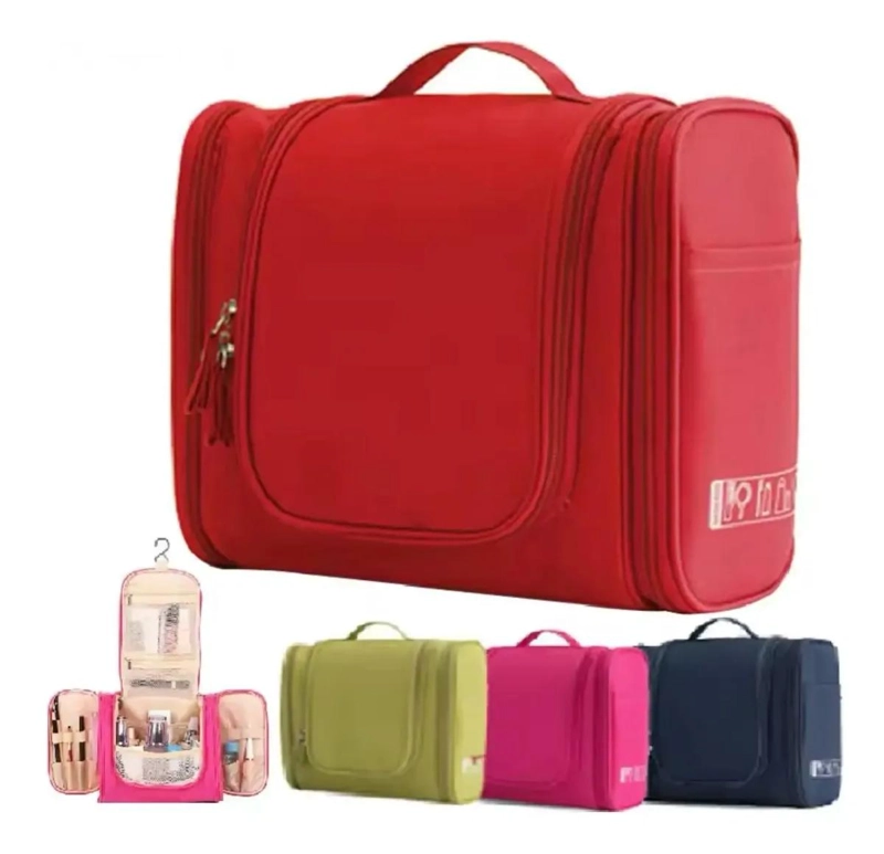 NECESER ORGANIZADOR MULTI BOLSILLO IMPERMEABLE ROSA - 2
