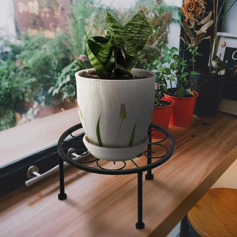 SOPORTE MACETERO DE METAL RETIRABLE PARA PLANTAS 22.5 CM - 7