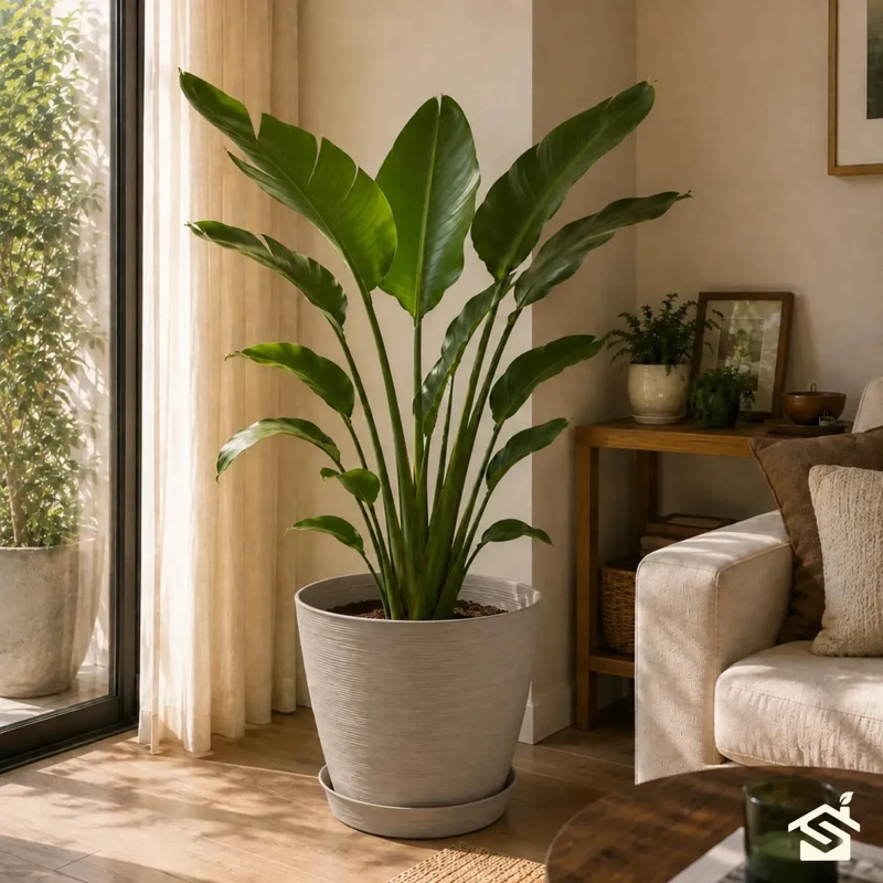 MACETERO ESTILO PIEDRA 32CM PARA INTERIOR Y EXTERIOR - 5