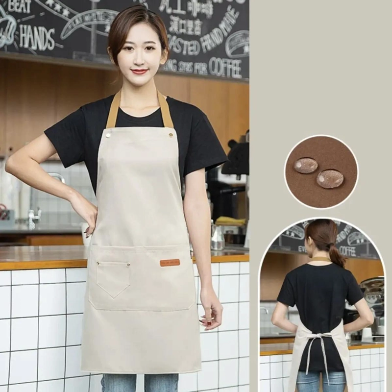 DELANTAL DE COCINA IMPERMEABLE Y RESISTENTE AL ACEITE - 4