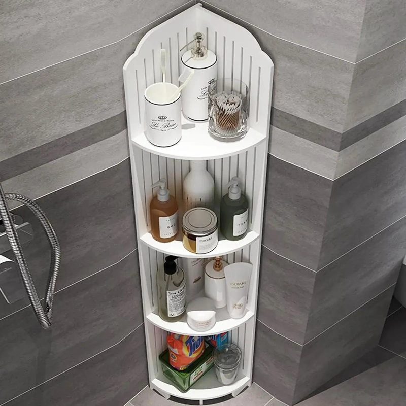 ESTANTE ORGANIZADOR DE BAÑO Y LAVANDERIA COLOR BLANCO - 10