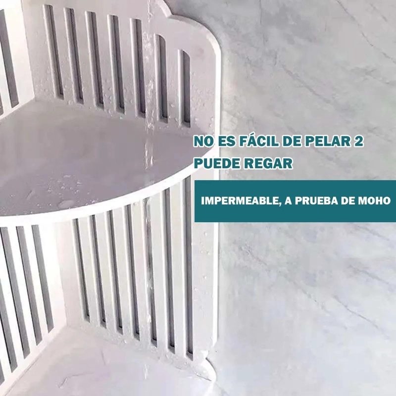ESTANTE ORGANIZADOR DE BAÑO Y LAVANDERIA COLOR BLANCO - 5
