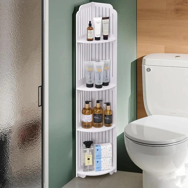 ESTANTE ORGANIZADOR DE BAÑO Y LAVANDERIA COLOR BLANCO - 8