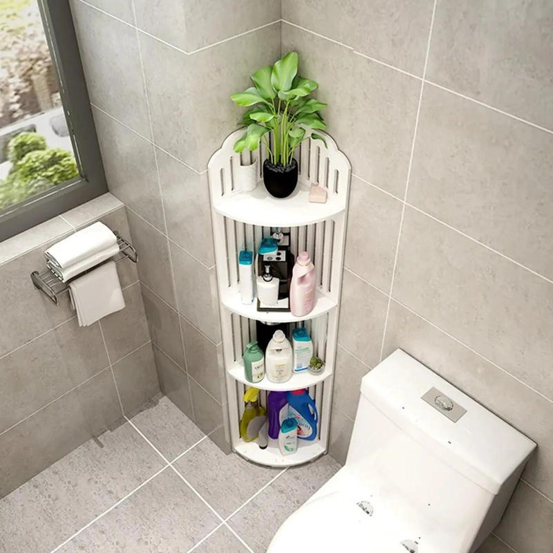 ESTANTE ORGANIZADOR DE BAÑO Y LAVANDERIA COLOR BLANCO - 9