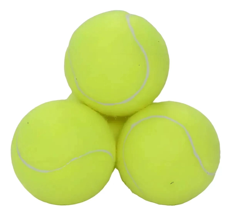 PACK DE 6 PELOTAS TIPO TENIS PARA MASCOTAS ACTIVIDAD Y DIVERSION - 2