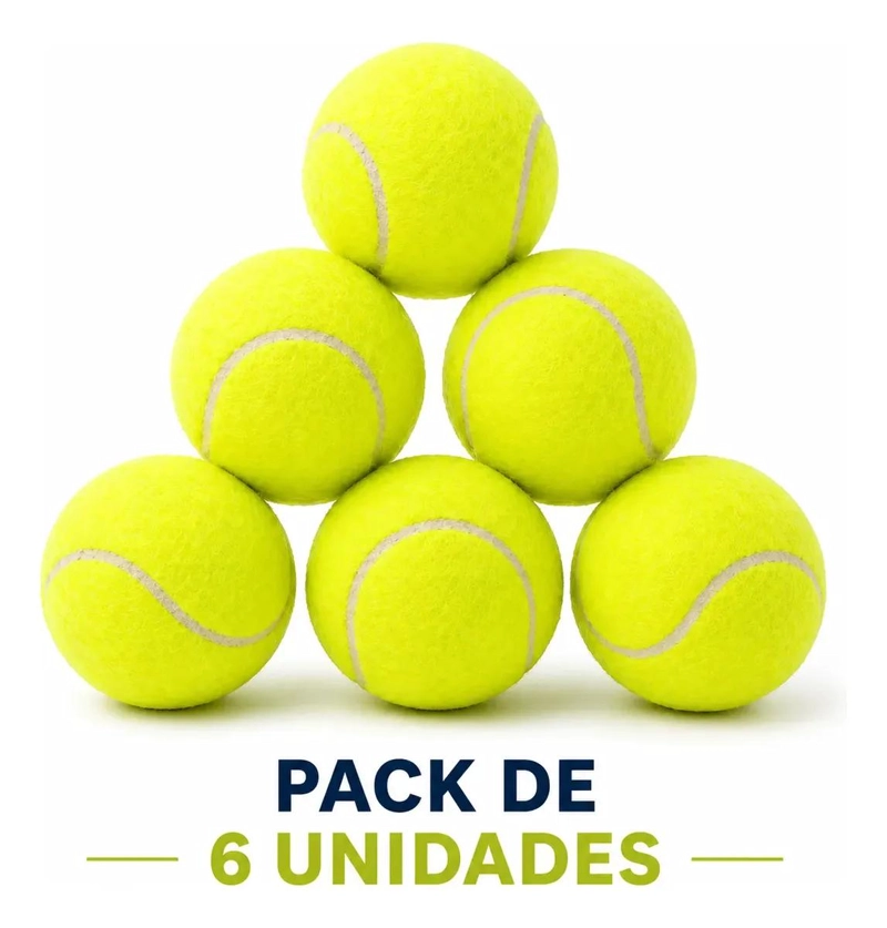 PACK DE 6 PELOTAS TIPO TENIS PARA MASCOTAS ACTIVIDAD Y DIVERSION - 3