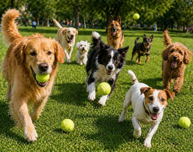 PACK DE 6 PELOTAS TIPO TENIS PARA MASCOTAS ACTIVIDAD Y DIVERSION - 7