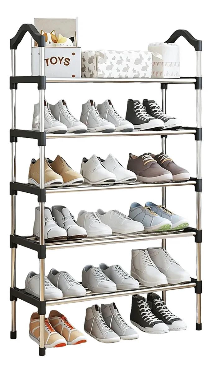 ZAPATERO ORGANIZADOR DE 5 PISOS PARA 15 PARES DE CALZADO - 10