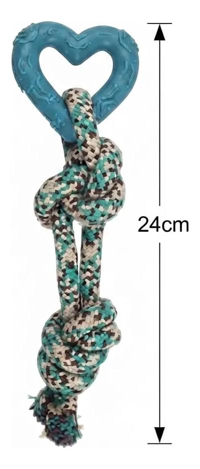 JUGUETE INTERACTIVO DE CUERDA PARA PERROS 24 CM - 3