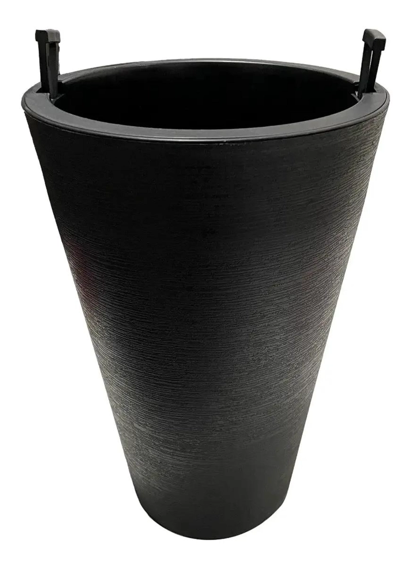 MACETERO CONICO DE PLASTICO PARA PLANTAS 38CM - 4