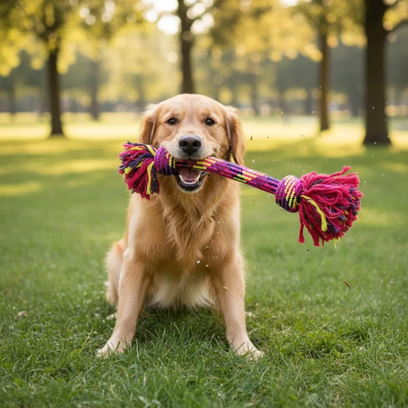 JUGUETE DE CUERDA RESISTENTE PARA PERROS GRANDES Y ACTIVOS - 2