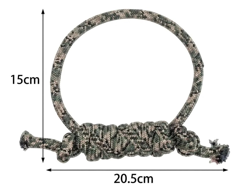 JUGUETE TRENZADO PARA PERROS CON DISEÑO CAMUFLAJE - 2