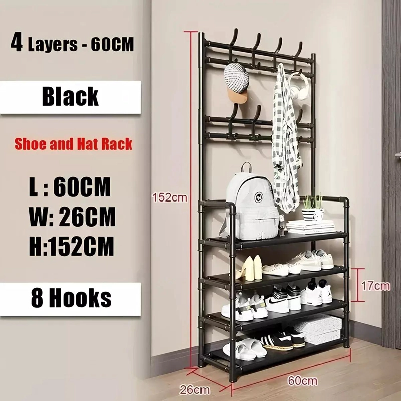 ORGANIZADOR COLGADOR DE ZAPATOS Y ROPA 4 NIVELES 60CM - 2