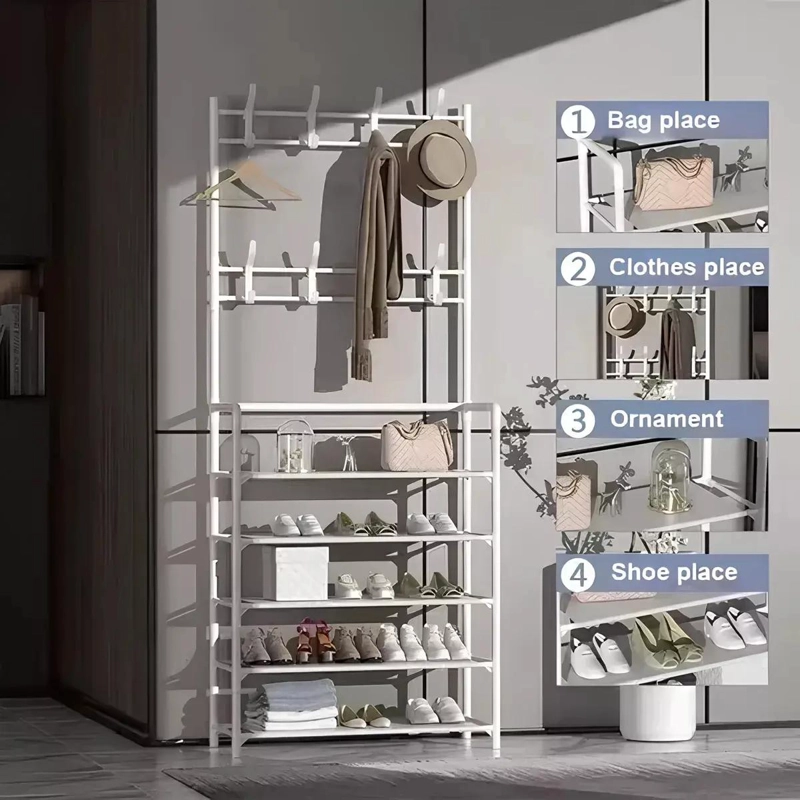 ORGANIZADOR COLGADOR DE ZAPATOS Y ROPA 4 NIVELES 60CM - 8