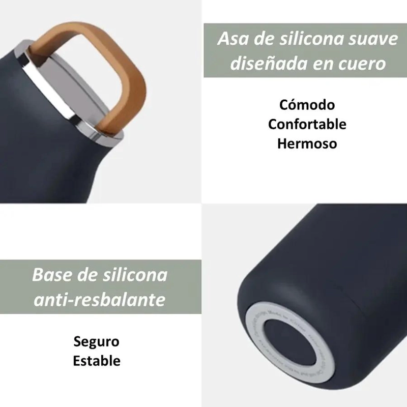 BOTELLA DE AGUA DE ACERO INOXIDABLE 500ML PARA EXTERIOR - 4