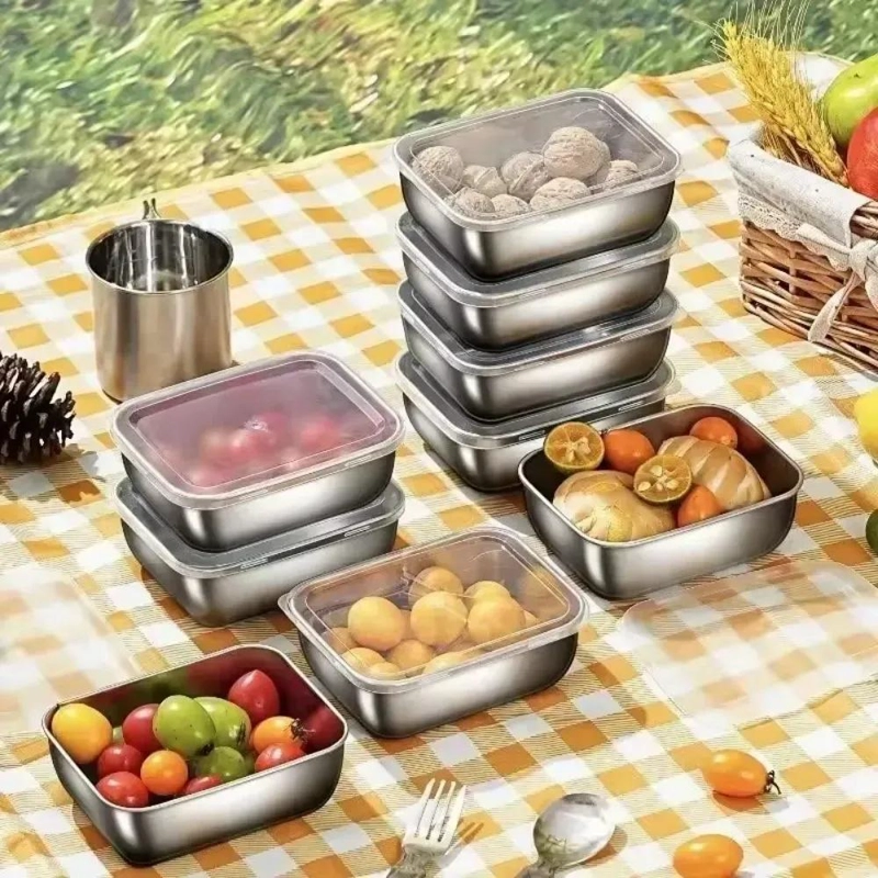 CAJAS ORGANIZADORAS DE ALIMENTOS PARA REFRIGERADOR CON TAPA
