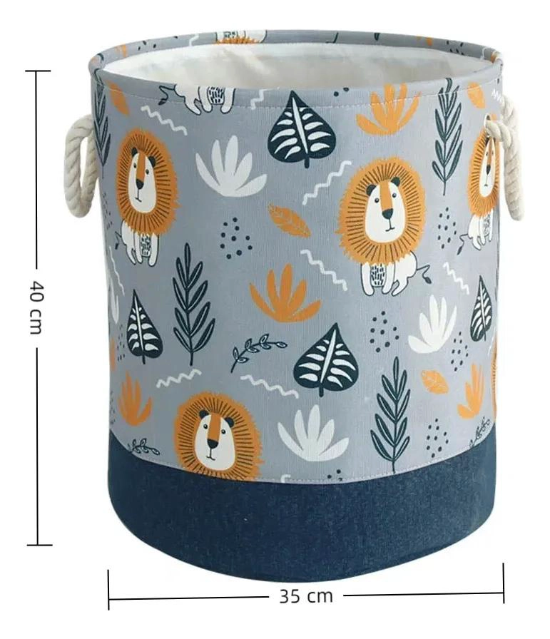 CANASTO PLEGABLE ORGANIZADOR INFANTIL PARA JUGUETES Y ROPA - 2