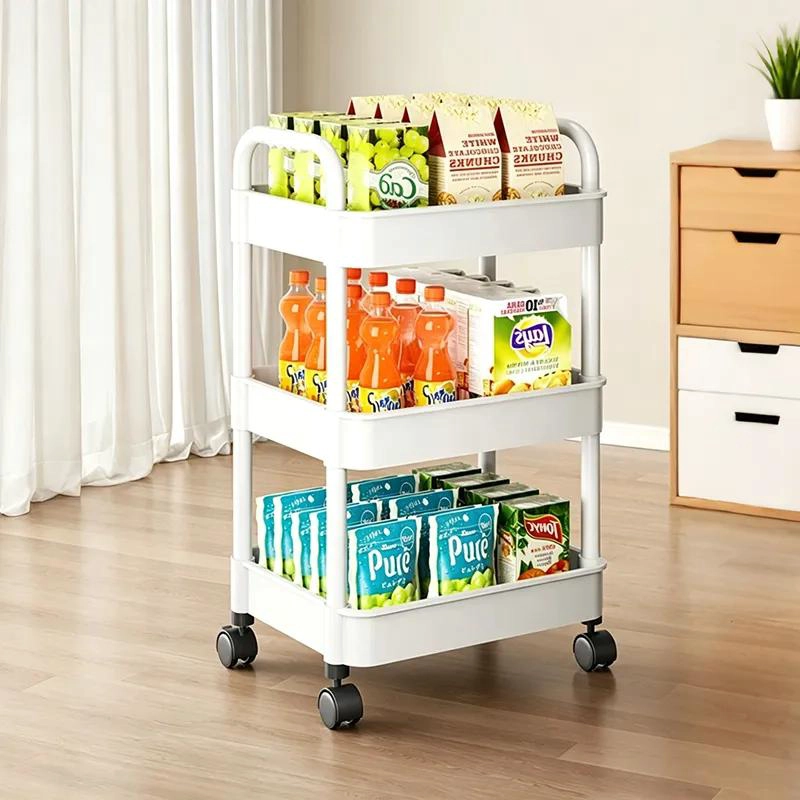 CARRO ORGANIZADOR DESLIZANTE DE COCINA 3 NIVELES CON RUEDAS - 1