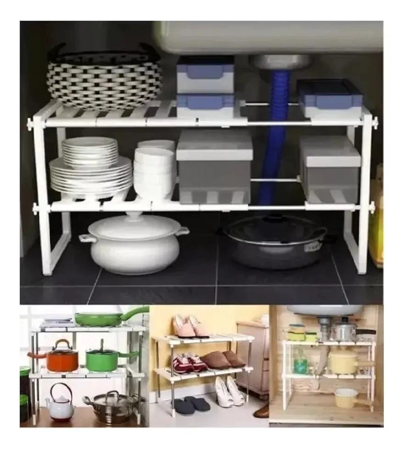 ORGANIZADOR MULTIUSO PARA COCINA CON NIVELES AJUSTABLES - 3