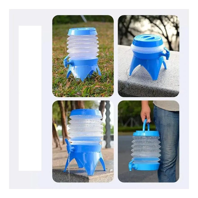 TANQUE DE AGUA PLEGABLE PARA ACAMPAR 3.5 LITROS - 1