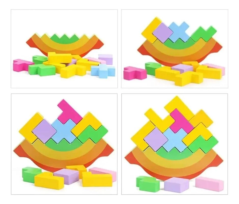 JUEGO DE EQUILIBRIO DIDACTICO DE MADERA PARA NIÑOS - 1