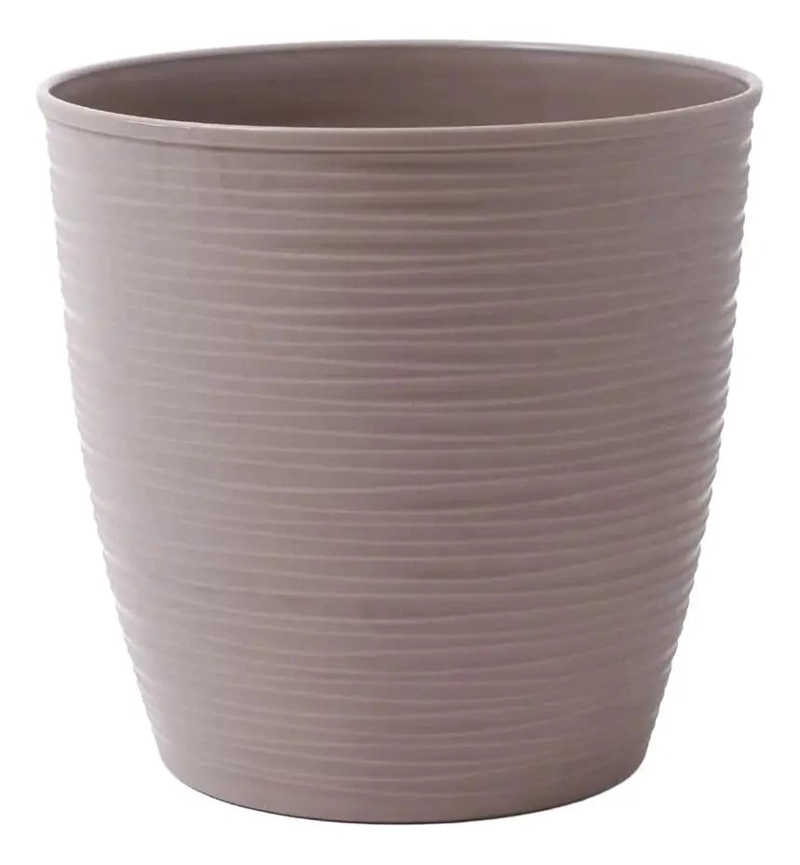MACETA REDONDA ESTILO PIEDRA PARA JARDINERIA Y PLANTAS - 7