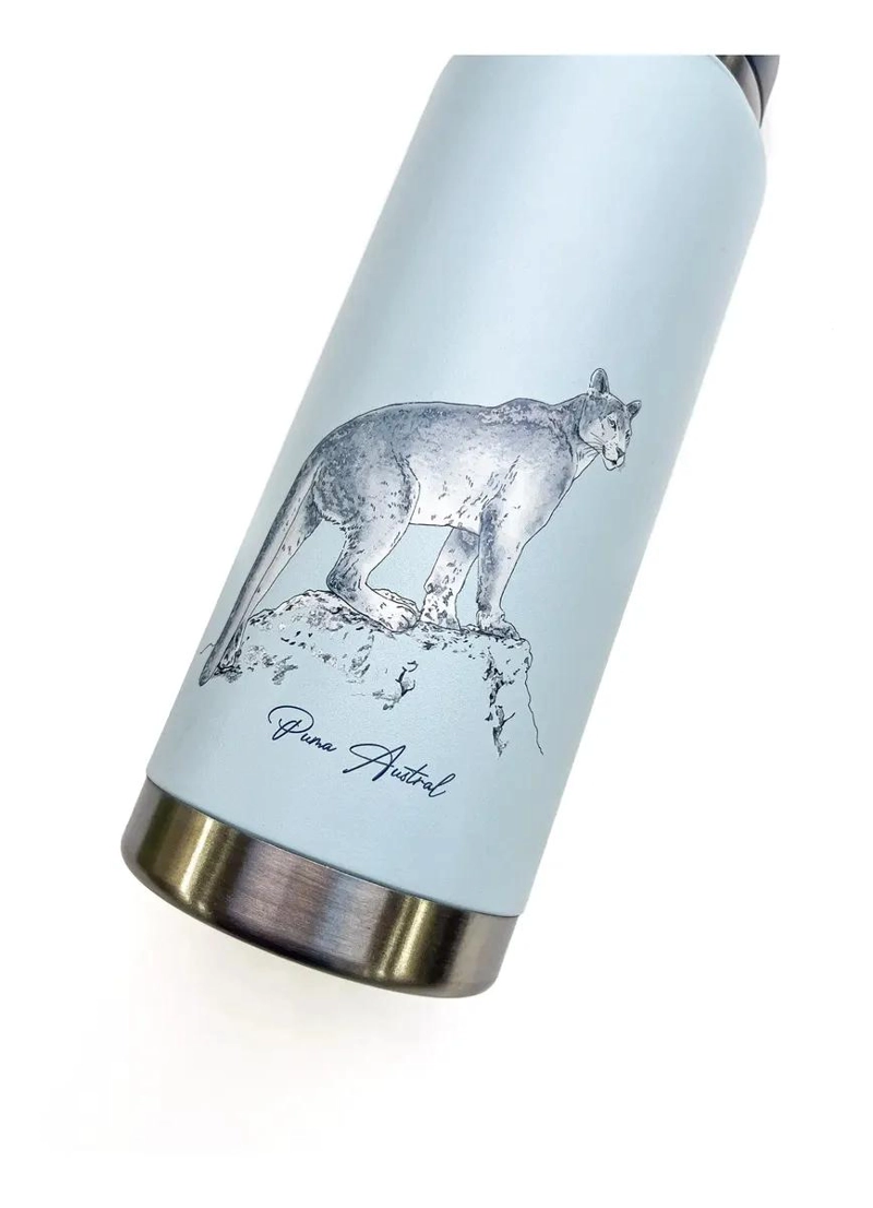 BOTELLA DE ACERO INOXIDABLE 750ML DOBLE PARED FAUNA CHILENA PUMA - 4