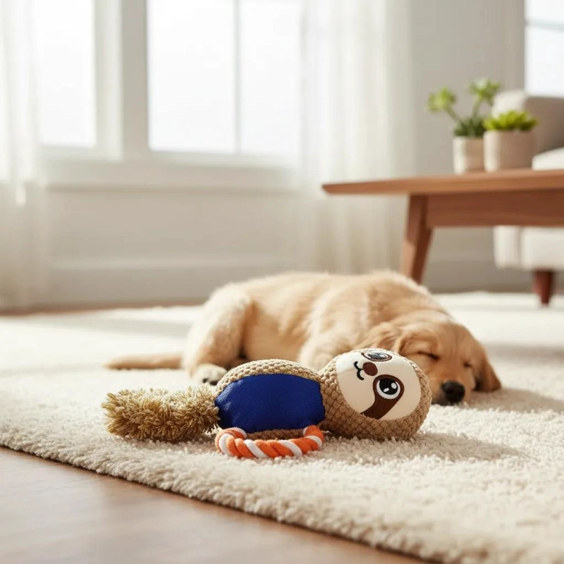 JUGUETE PELUCHE PEREZOSO INTERACTIVO PARA PERROS - 8