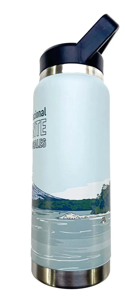 BOTELLA DE ACERO INOXIDABLE 750ML DOBLE PARED PARA BEBIDAS FRIAS Y CALIENTES - 3
