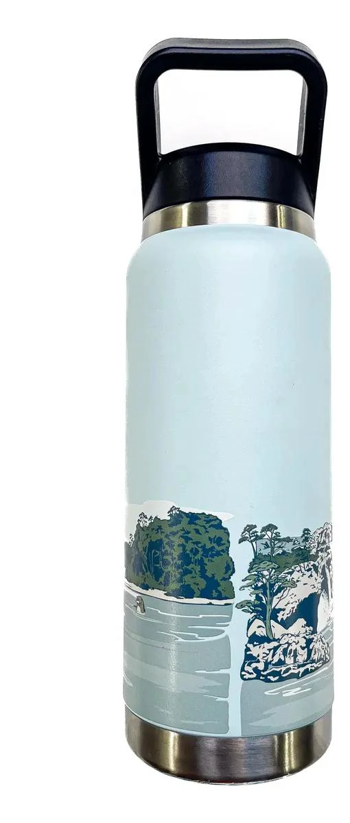 BOTELLA DE ACERO INOXIDABLE 750ML DOBLE PARED PARA BEBIDAS FRIAS Y CALIENTES - 4