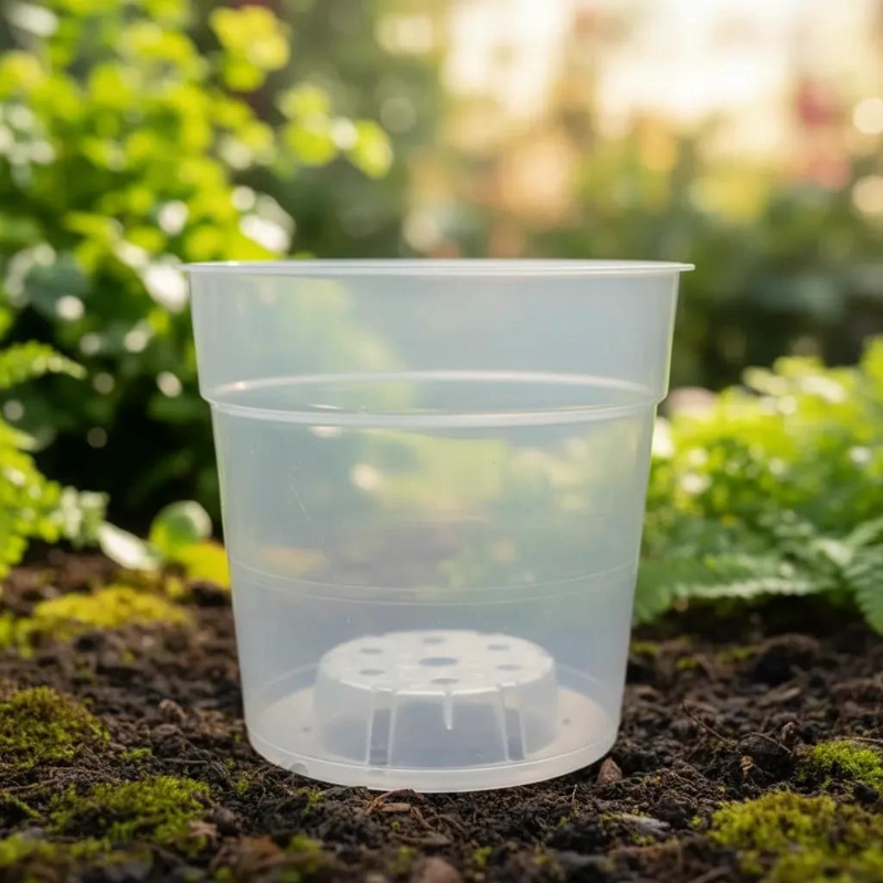 MACETEROS TRANSPARENTES PARA OBSERVACION DE RAICES 5 UNIDADES - 1